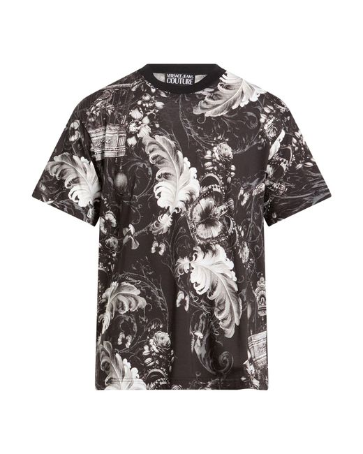 Versace Jeans Couture Black T-Shirt Cotton for men
