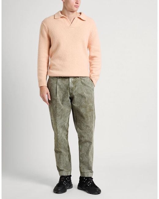 Berwich Gray Pants Cotton, Elastane for men