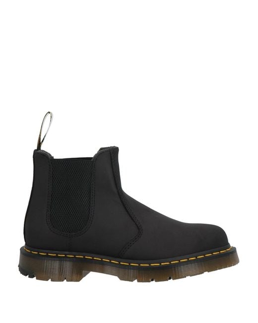 Dr. Martens Black Ankle Boots Soft Leather for men
