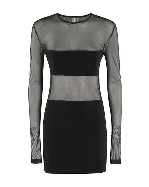 Norma Kamali Black Mini-Kleid