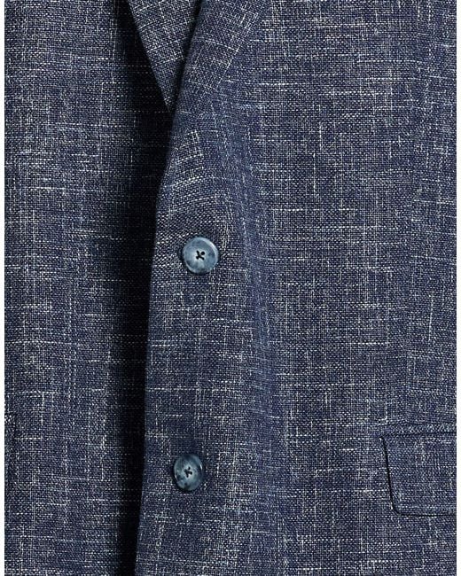 DIGEL Blue Blazer Polyester, Cotton, Virgin Wool, Polyamide, Elastane for men