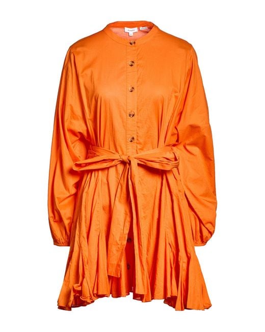 RHODE Orange Mini Dress Cotton