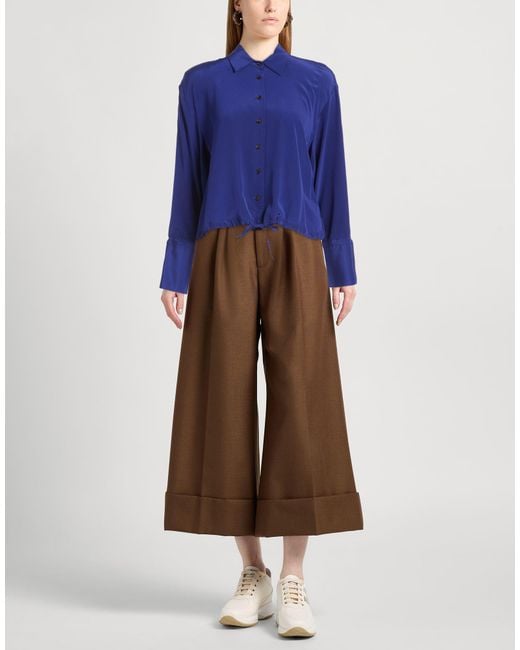 Liviana Conti Blue Shirt Silk