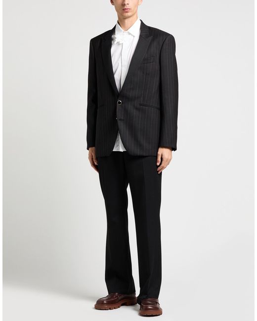 PT Torino Black Blazer Virgin Wool for men