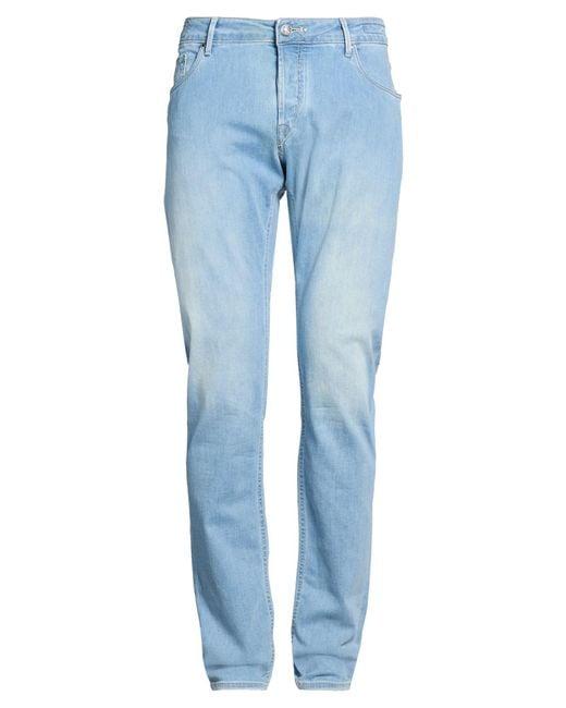 Hand Picked Blue Jeans Cotton, Elastane for men
