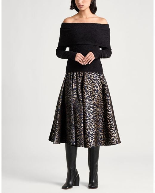 Stella Jean Black Midi Skirts