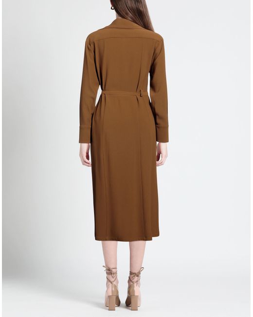Erika Cavallini Semi Couture Brown Midi Dress