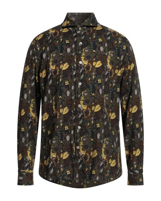 Giannetto Portofino Gray Shirt Cotton for men