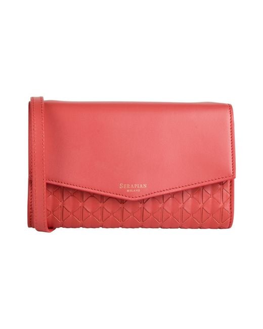 Serapian Red Handbag Leather