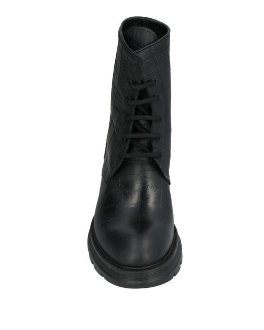MICH SIMON Black Ankle Boots for men