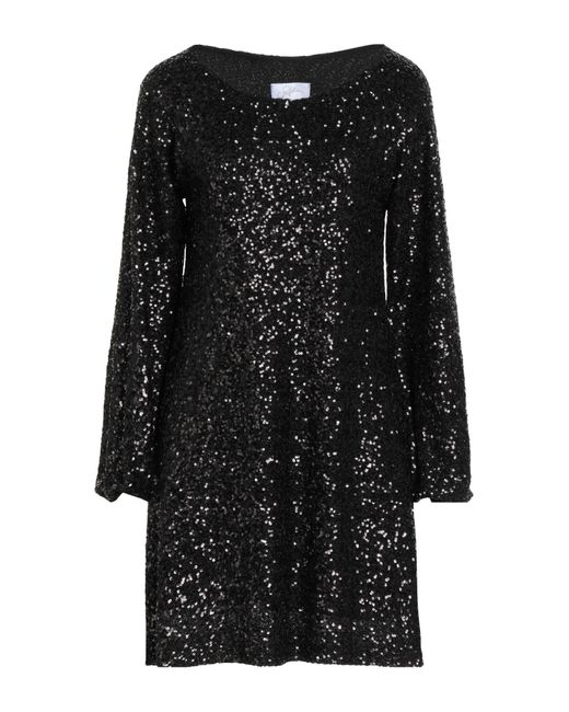 Soallure Black Mini Dress Polyester, Elastane