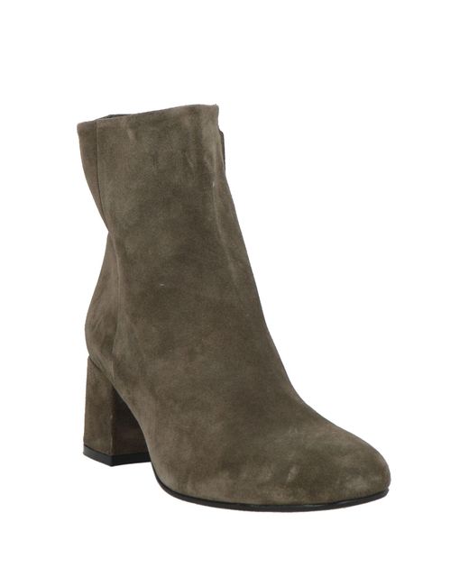 Carmens Green Ankle Boots Leather