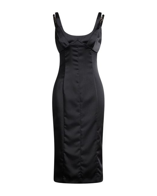 Versace Jeans Couture Black Midi-Kleid