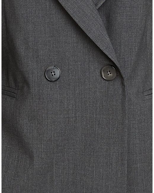 Soallure Black Blazer Polyester, Viscose, Virgin Wool, Elastane