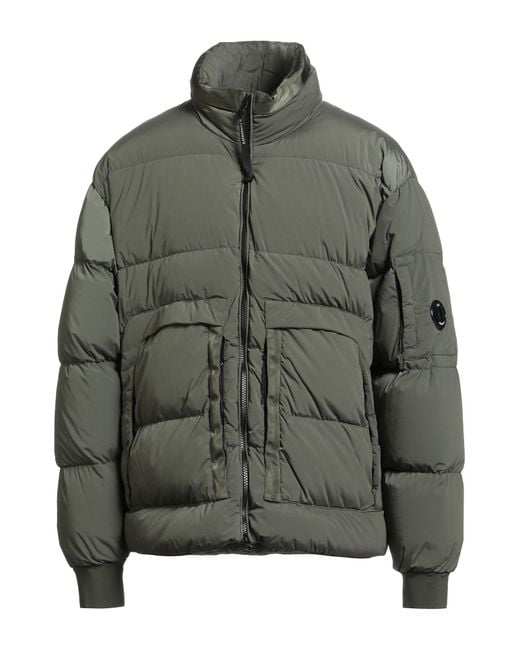 C P Company Gray Military Puffer Polyamide, Elastane for men