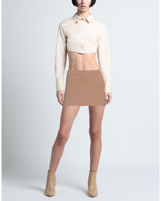 AYA MUSE Natural Mini Skirt