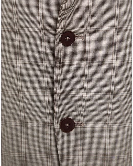 Isaia Gray Blazer Wool for men