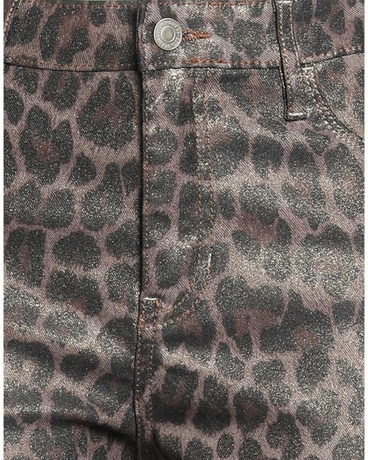 Guess Gray Pants Cotton, Polyester, Elastane