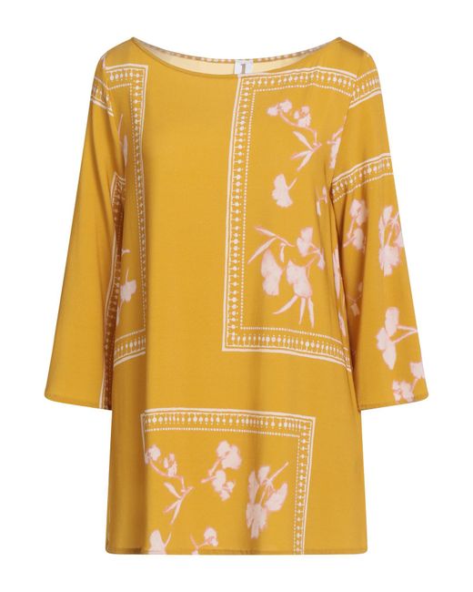 1 One Yellow Marigold Top Viscose, Elastane
