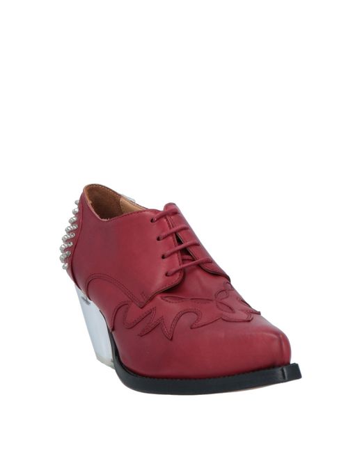 Buttero Red Lace-up Shoes