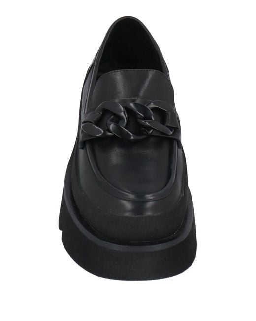 Emanuélle Vee Black Loafers Leather