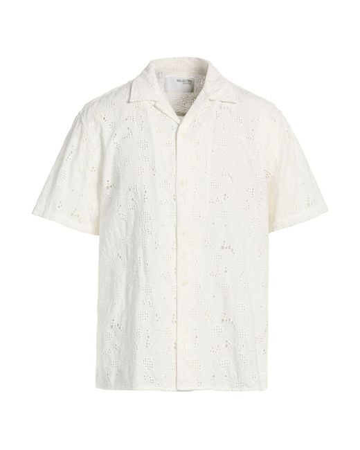 SELECTED White Shirt for men