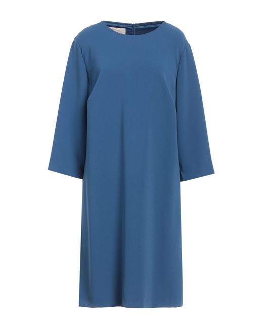 Maison Common Blue Pastel Mini Dress Triacetate, Polyester