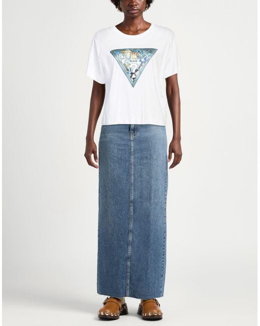 Guess Blue T-Shirt Cotton