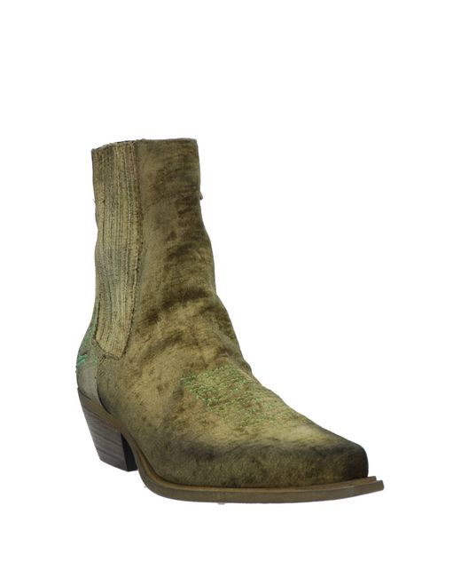 Zoe Green Ankle Boots
