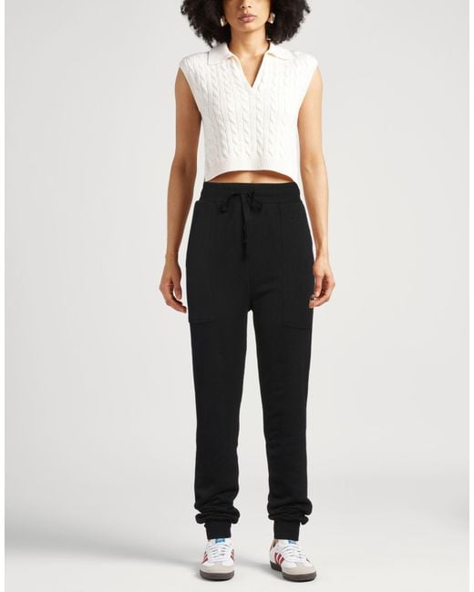 Ulla Johnson Black Pants Organic Cotton, Bamboo, Elastane