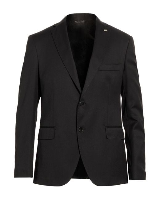 Exte Black Blazer Wool for men