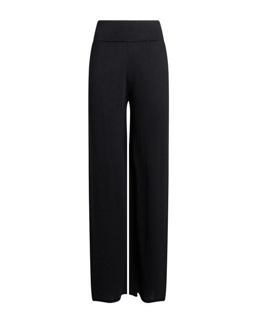 Anna Molinari Black Pants Merino Wool