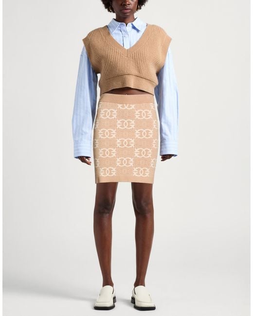 Pinko Natural Mini Skirt