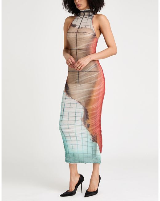 Jean Paul Gaultier White Maxi Dress Polyamide