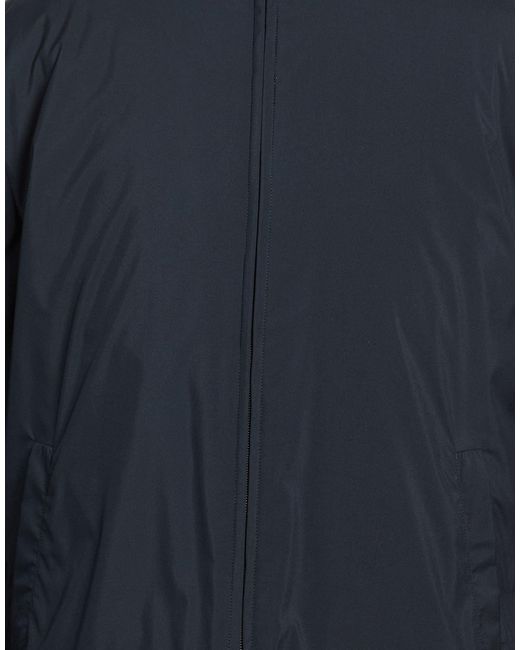 Fedeli Blue Jacket Polyester, Cashmere for men