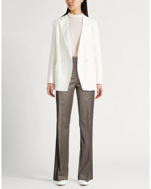 Drumohr Gray Pants Virgin Wool, Cashmere, Elastane