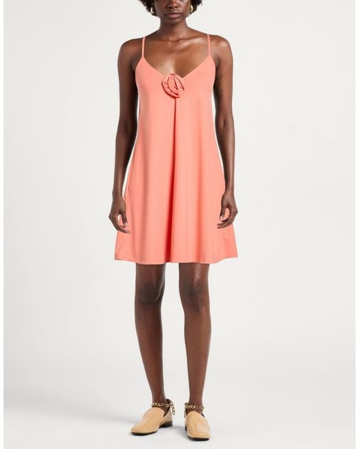 Fisico Pink Mini Dress Polyamide, Elastane