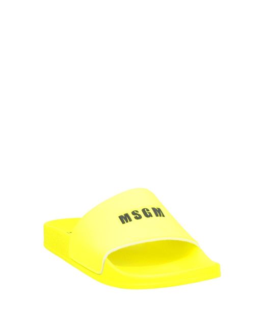 MSGM Yellow Sandals for men