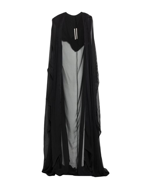 Rick Owens Black Cape Silk