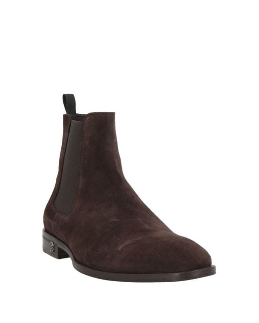 Roberto Cavalli Brown Ankle Boots for men