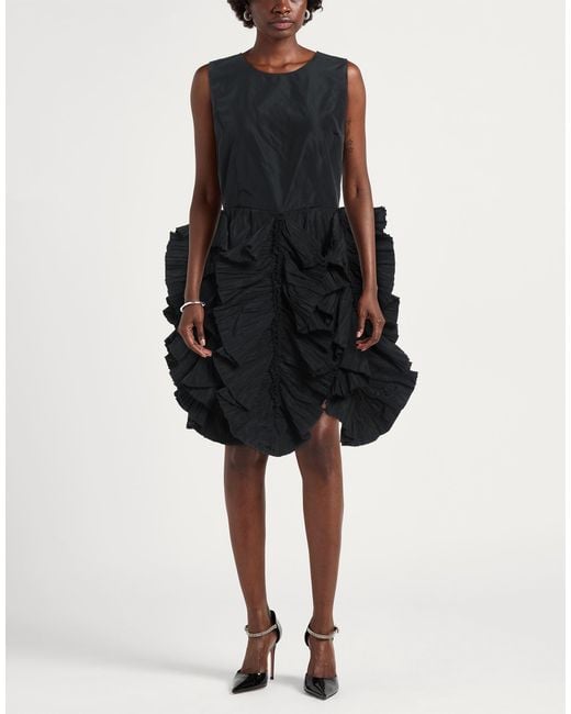Suoli Black Mini Dress Polyester