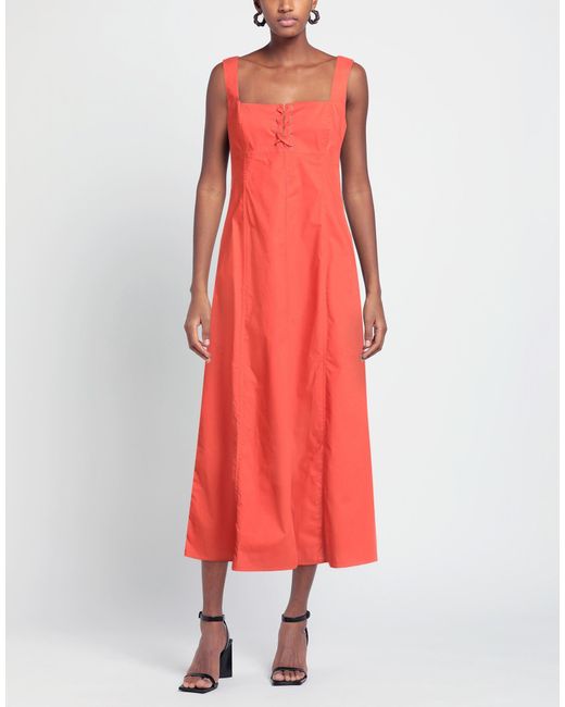 19.70 Nineteen Seventy Red Midi Dresses