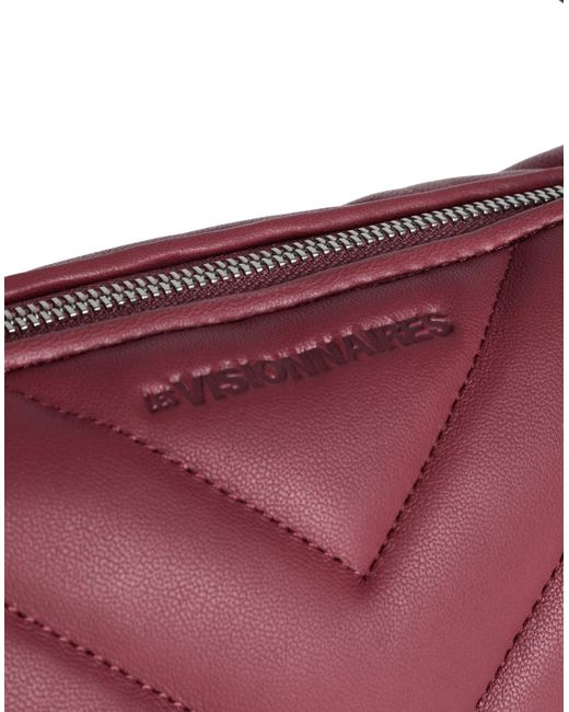LES VISIONNAIRES Purple Loise Quilting Silky Leather -- Handbag Lambskin