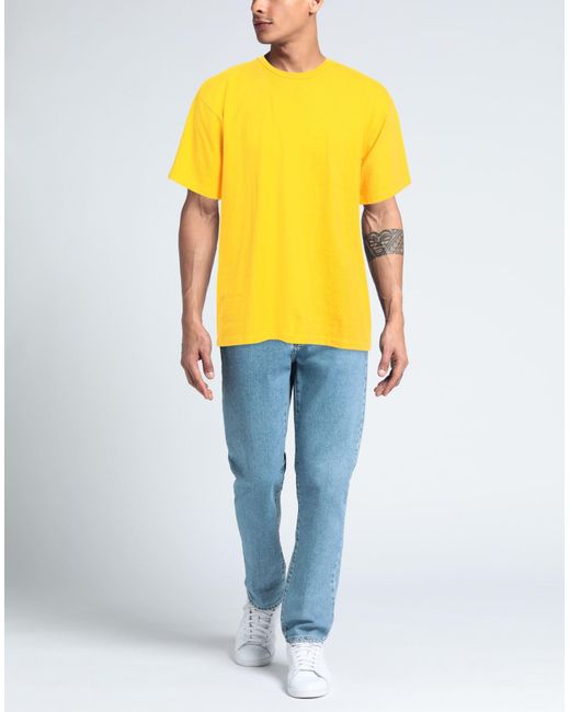 Sunray Sportswear Yellow T-Shirt Cotton for men