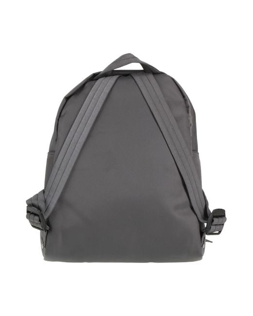 Longchamp Gray Backpack Textile Fibers, Leather
