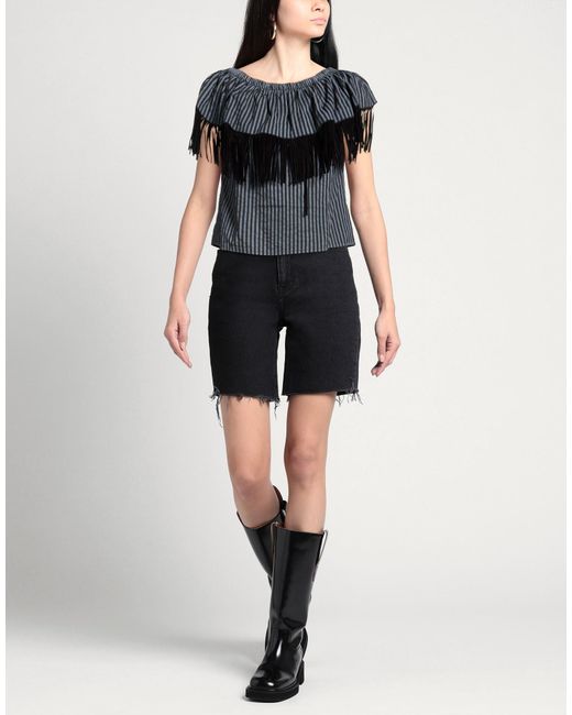 Le Volière Black Charcoal Top Cotton