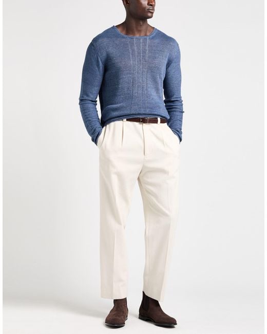 Messagerie Blue Patrizio Piscaglia Slate Sweater Linen for men