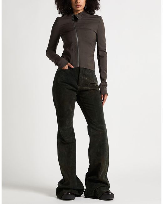 Rick Owens Black Jacket Virgin Wool, Polyamide, Elastane