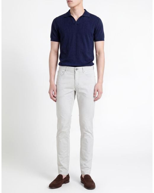 Havana & Co. Gray Light Pants Cotton, Elastane for men