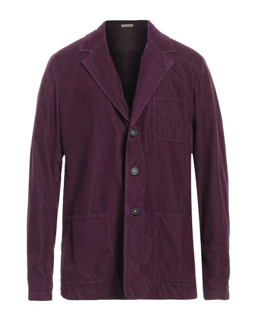Massimo Alba Purple Plum Blazer Cotton for men